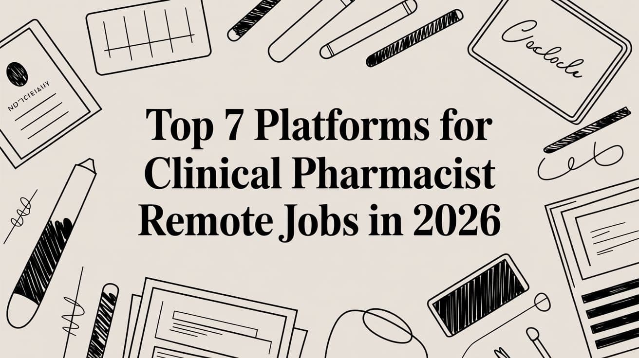 Top 7 Platforms for Clinical Pharmacist Remote Jobs in 2026