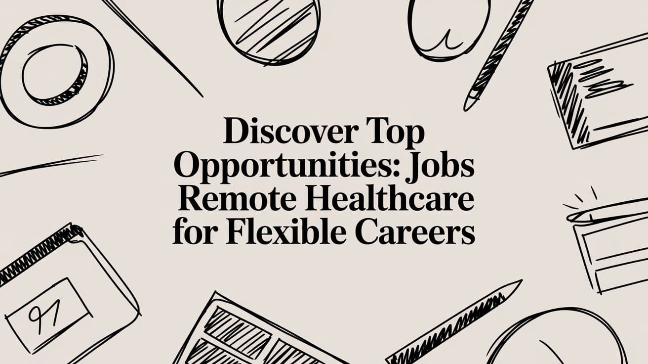 Discover Top Opportunities: jobs remote healthcare for flexible careers