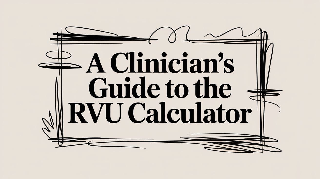 A Clinician's Guide to the RVU Calculator