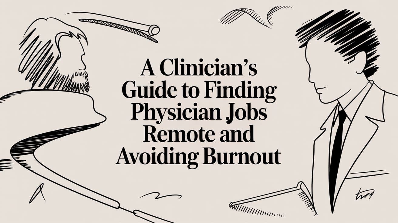 A Clinician's Guide to Finding Physician Jobs Remote and Avoiding Burnout