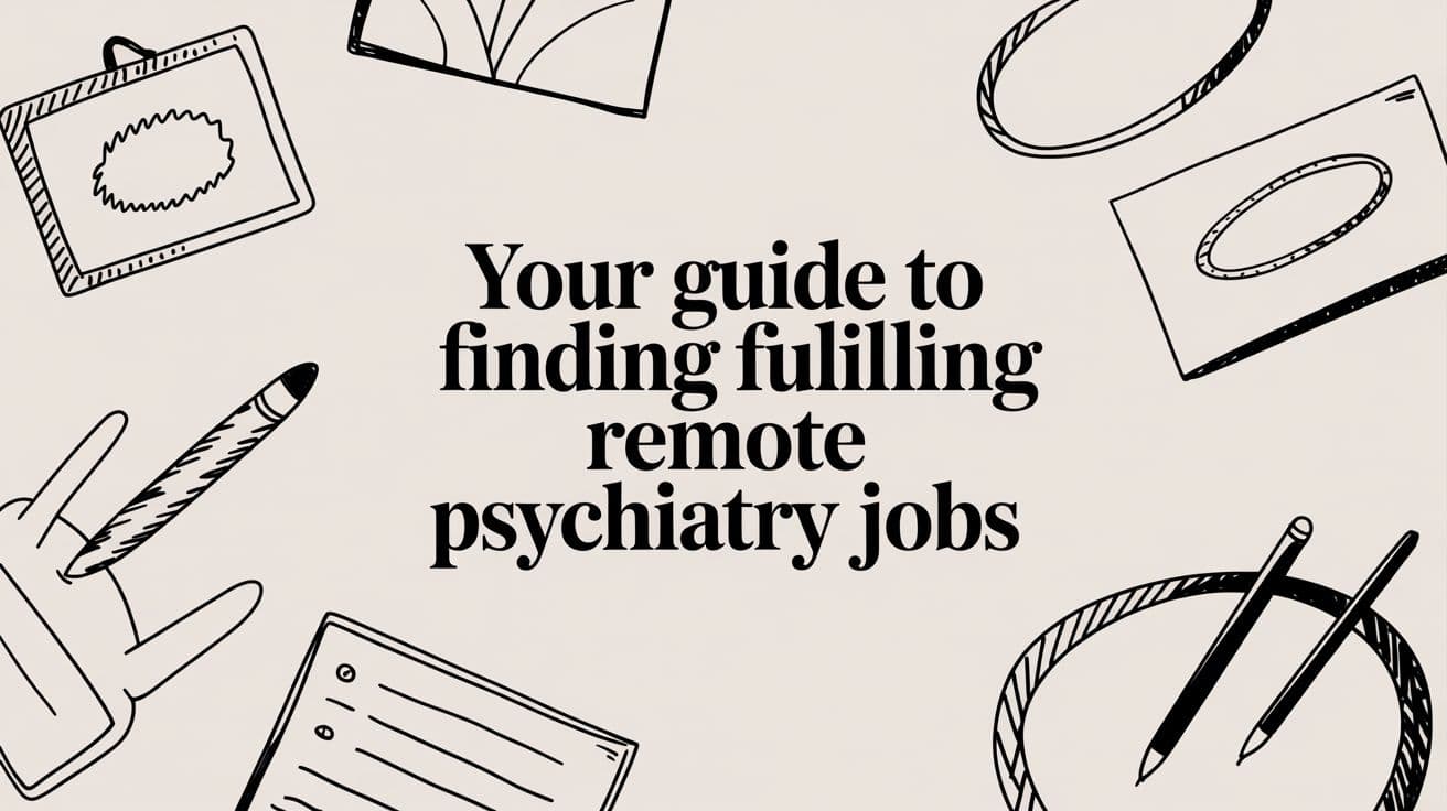 Your Guide to Finding Fulfilling Remote Psychiatry Jobs
