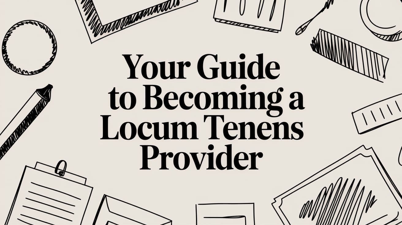 Your Guide to Becoming a Locum Tenens Provider