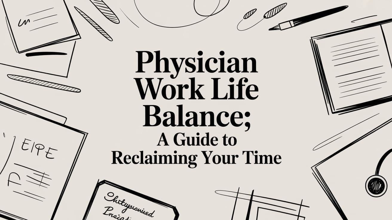 Physician work life balance: A Guide to Reclaiming Your Time