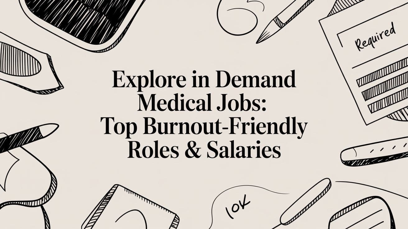 Explore in demand medical jobs: Top Burnout-Friendly Roles & Salaries