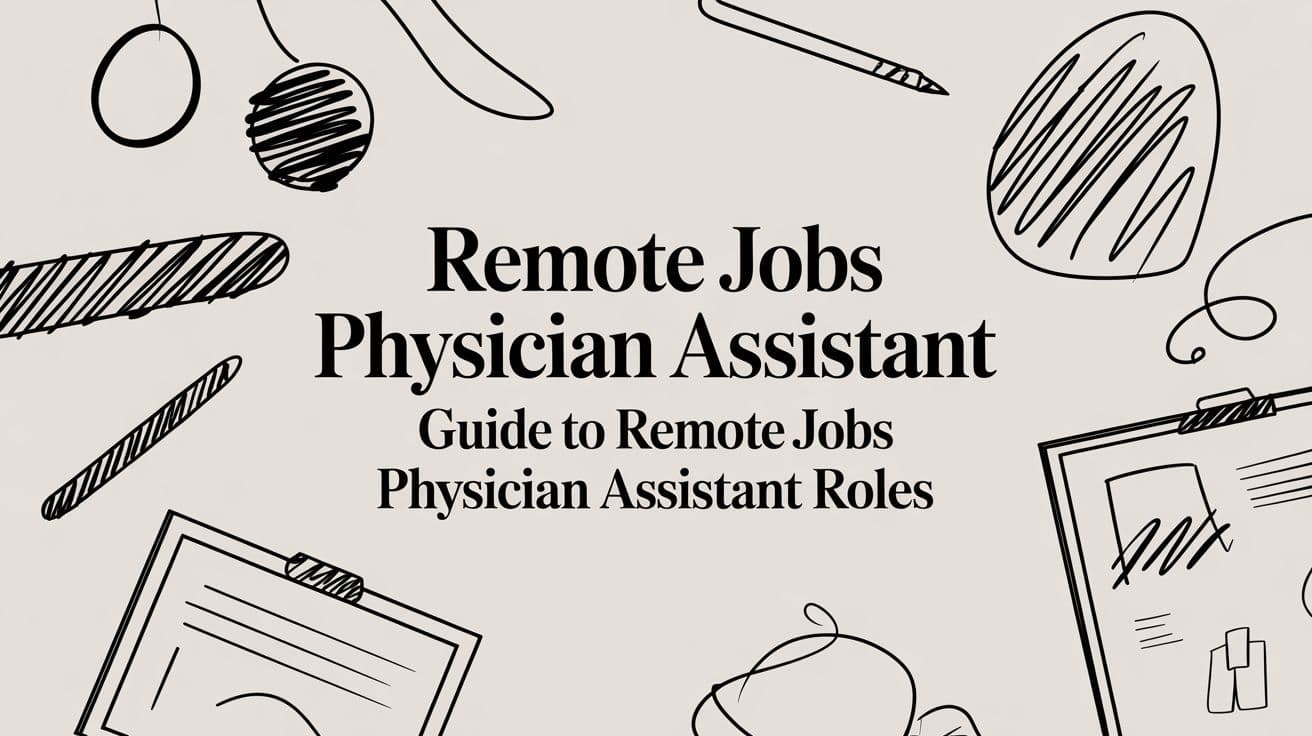 Remote Jobs Physician Assistant: Guide to remote jobs physician assistant Roles