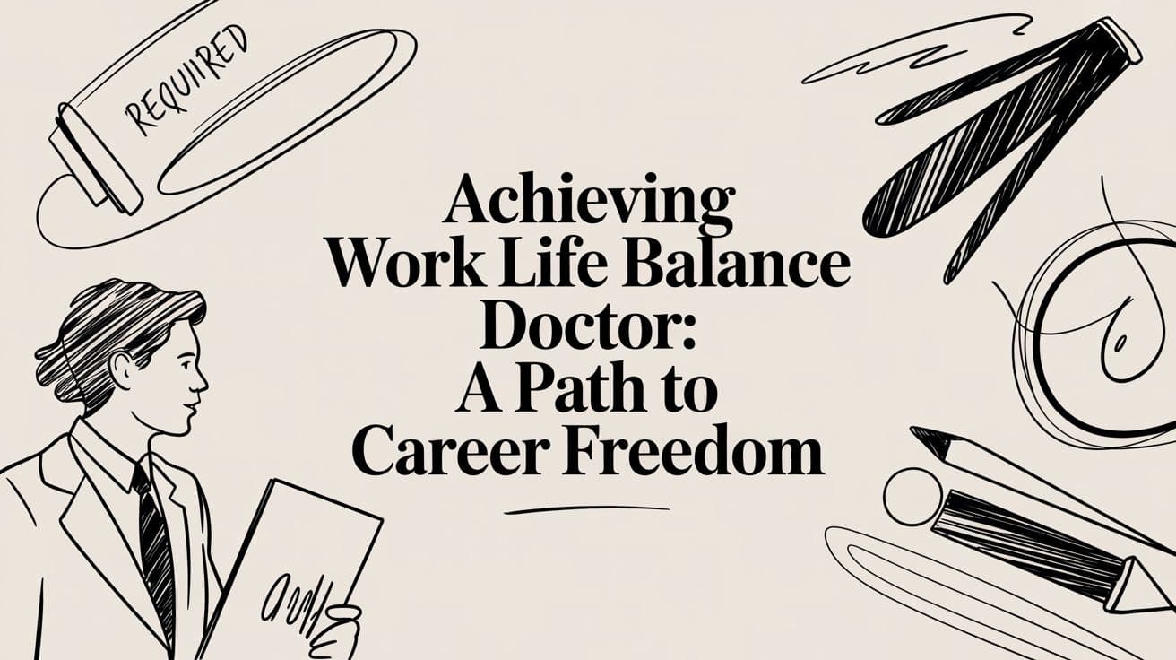 Achieving work life balance doctor: A Path to Career Freedom