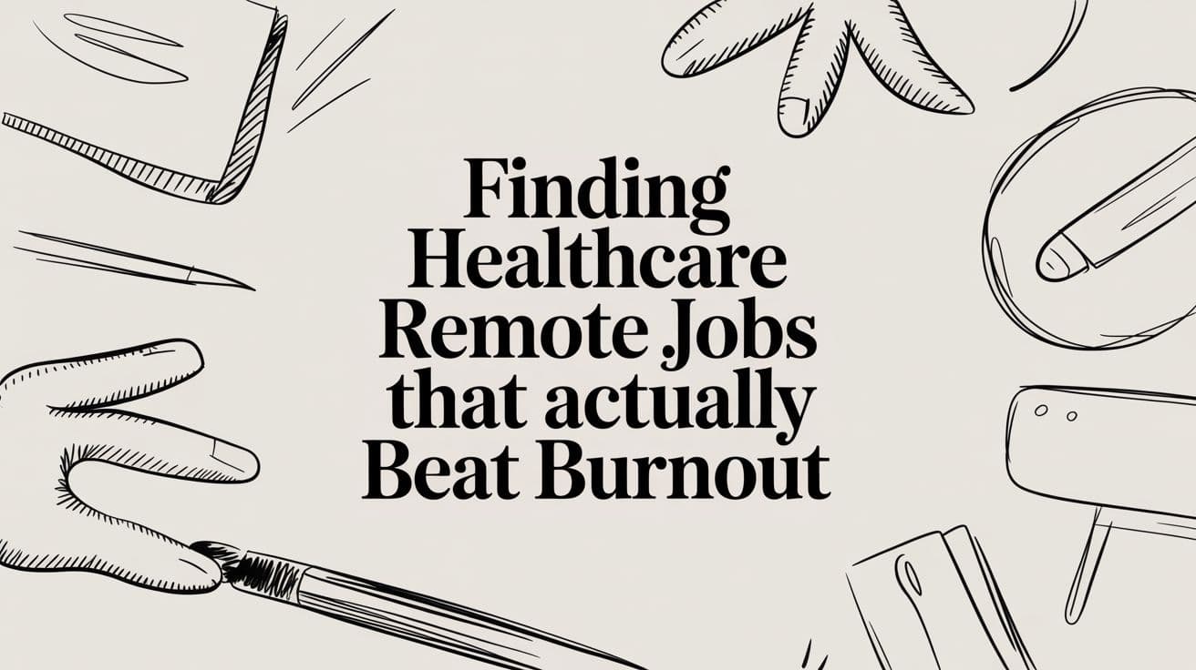 Finding Healthcare Remote Jobs That Actually Beat Burnout