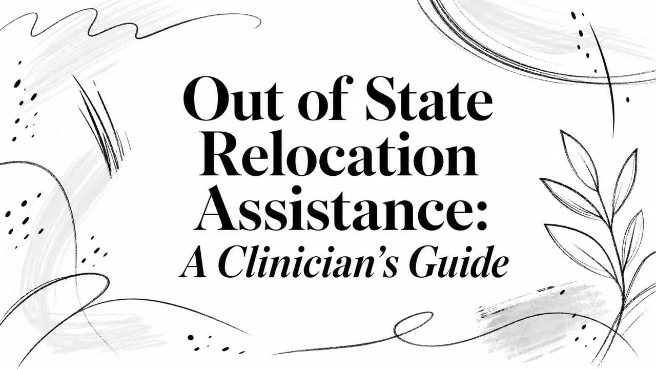 Out of State Relocation Assistance: A Clinician's Guide