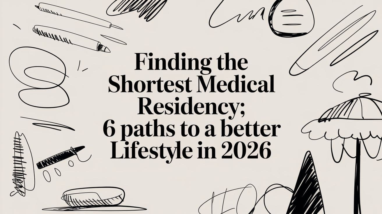 Finding the Shortest Medical Residency: 6 Paths to a Better Lifestyle in 2026