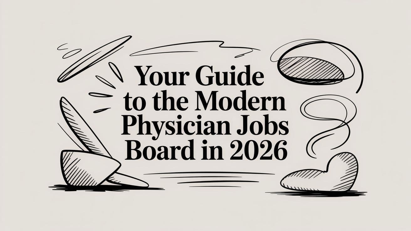 Your Guide to the Modern Physician Jobs Board in 2026