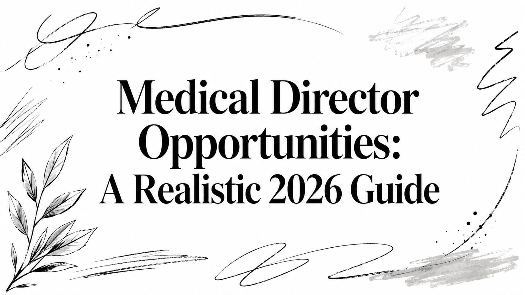 Medical Director Opportunities: A Realistic 2026 Guide