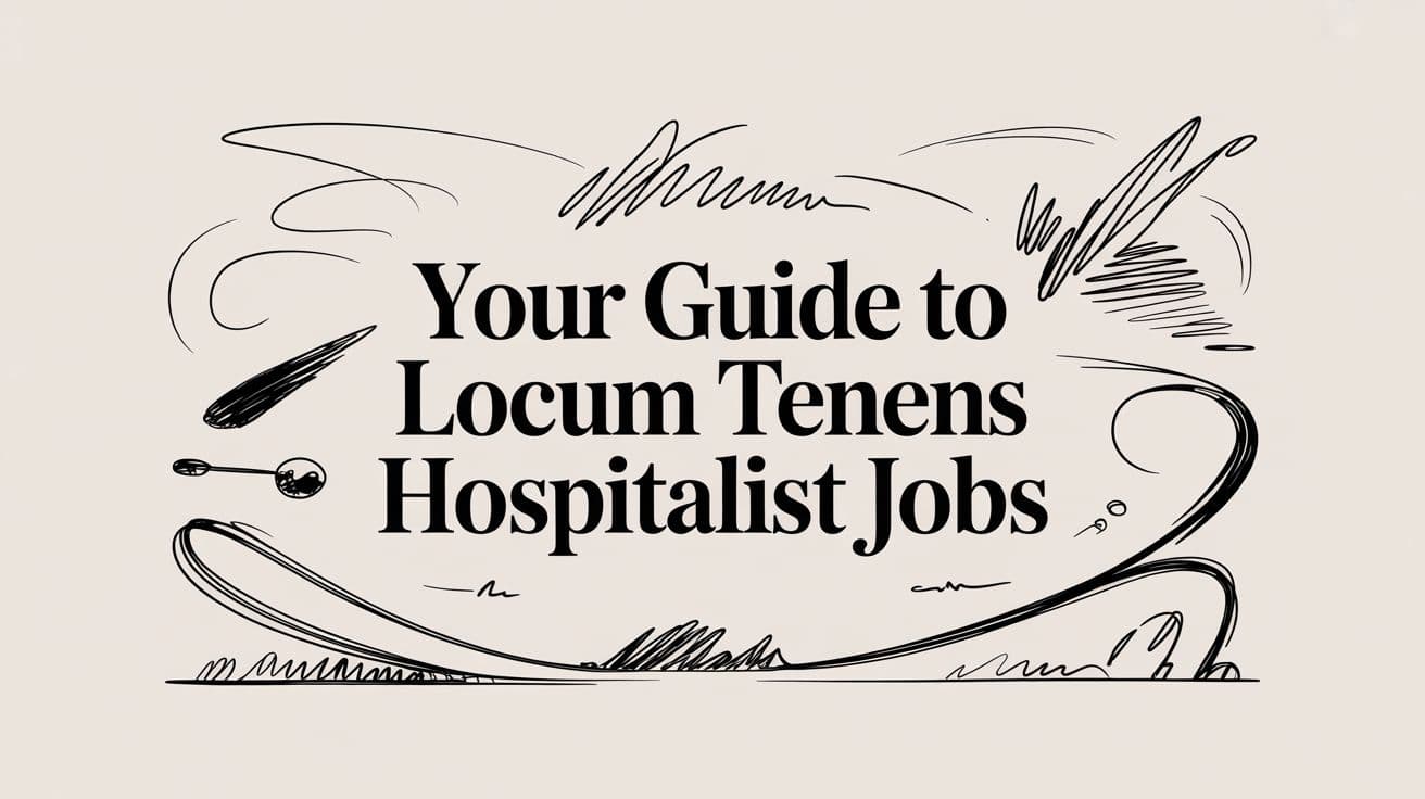 Your Guide to Locum Tenens Hospitalist Jobs