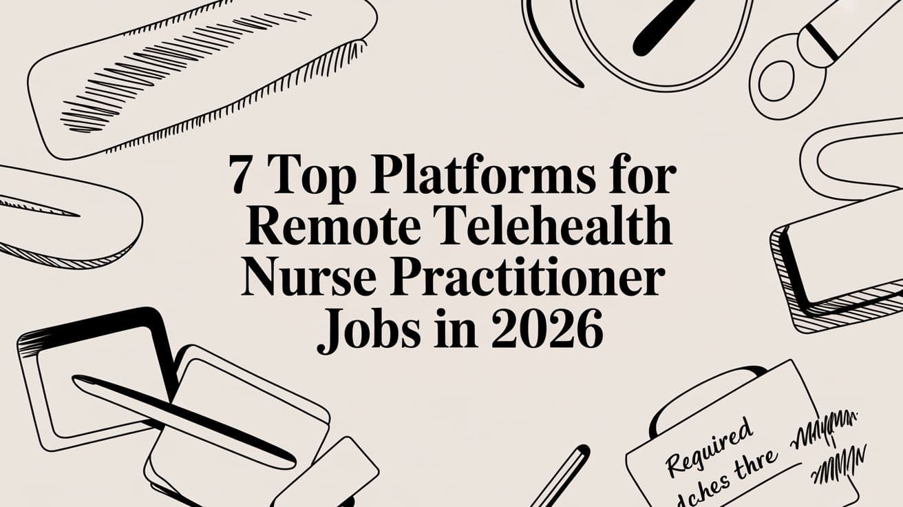 7 Top Platforms for Remote Telehealth Nurse Practitioner Jobs in 2026