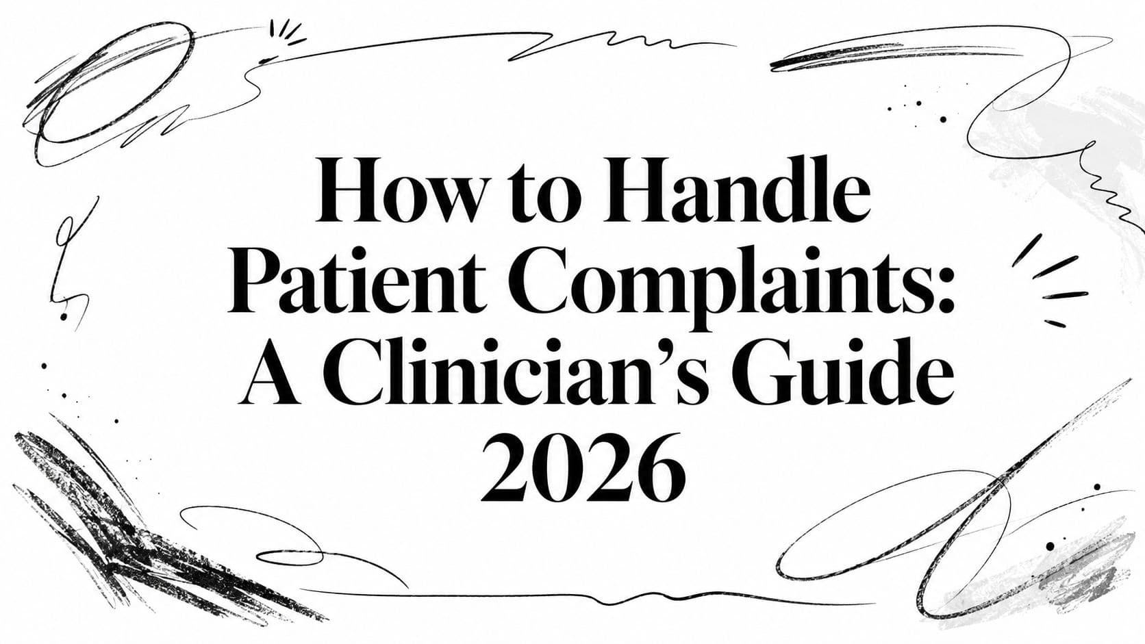 How to Handle Patient Complaints: A Clinician's Guide 2026
