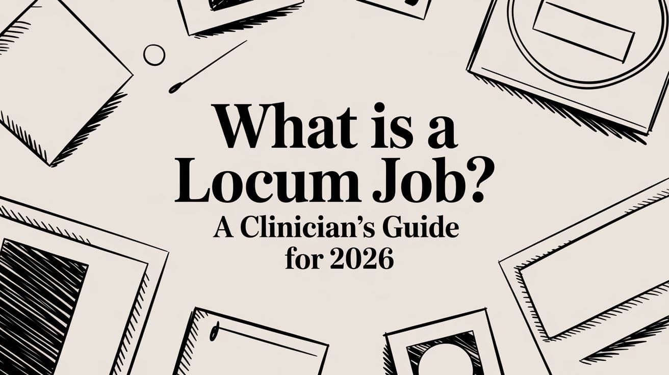 What Is a Locum Job? A Clinician's Guide for 2026