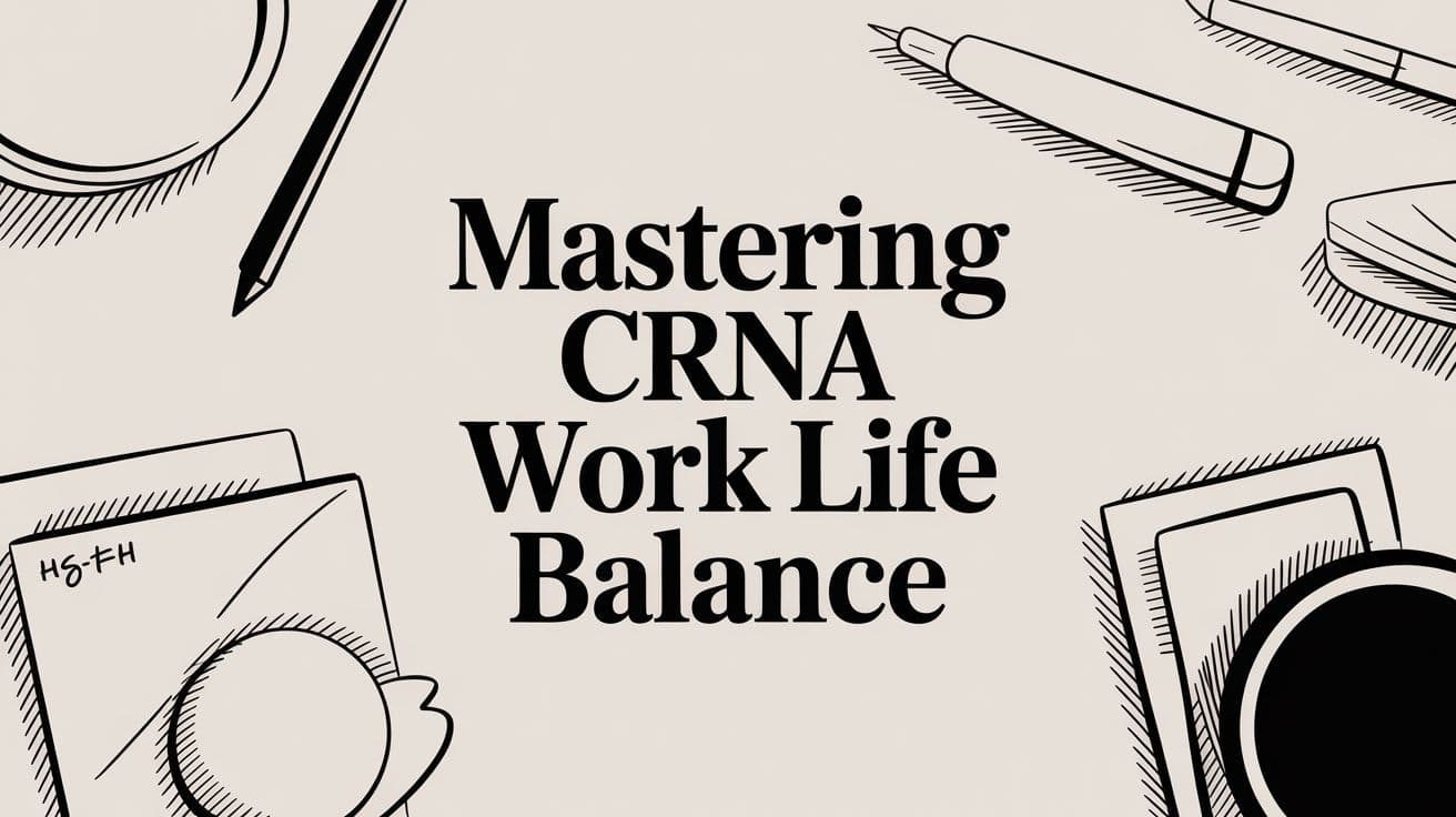 Mastering CRNA Work Life Balance