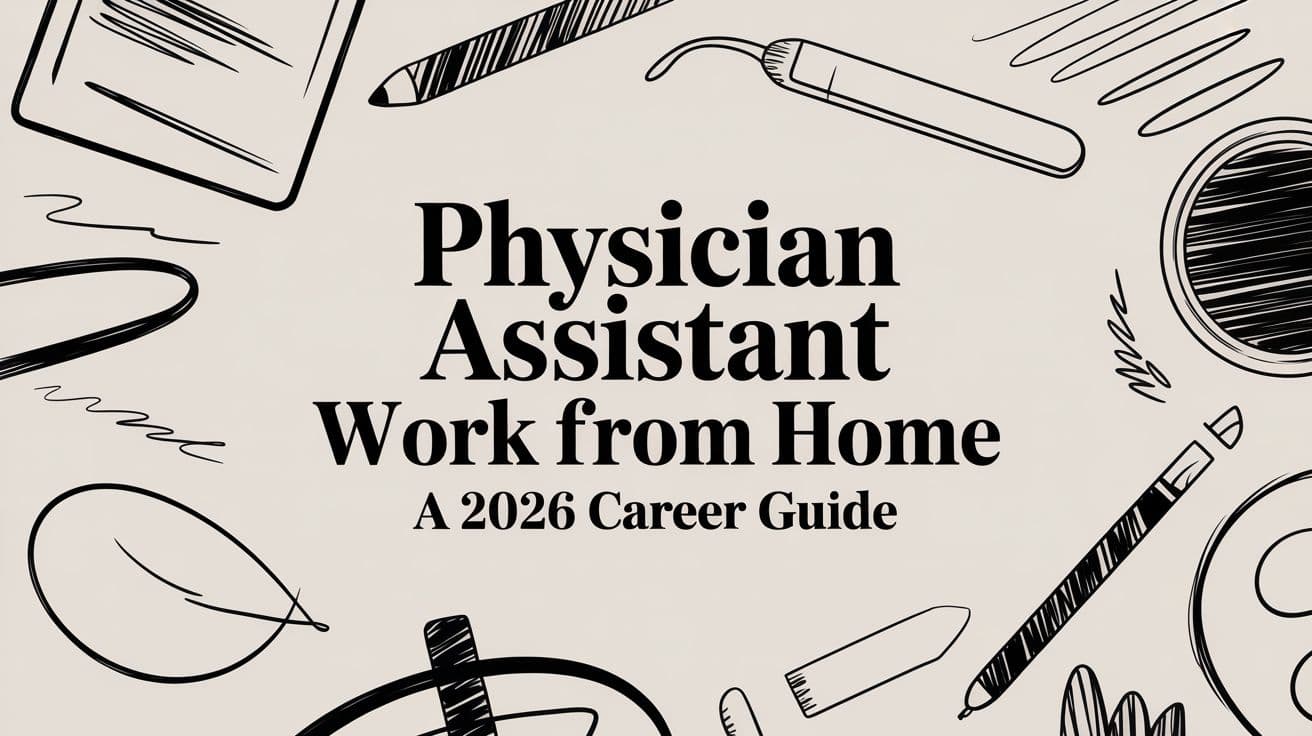 Physician Assistant Work From Home A 2026 Career Guide
