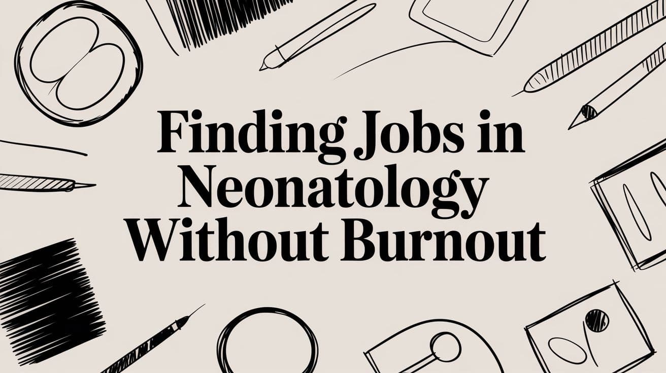 Finding Jobs in Neonatology Without Burnout