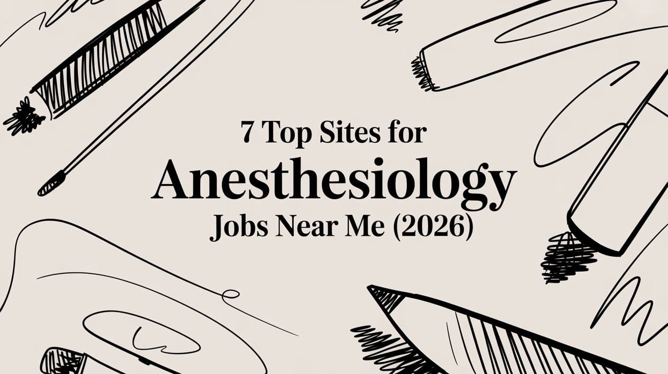 7 Top Sites for Anesthesiology Jobs Near Me (2026)