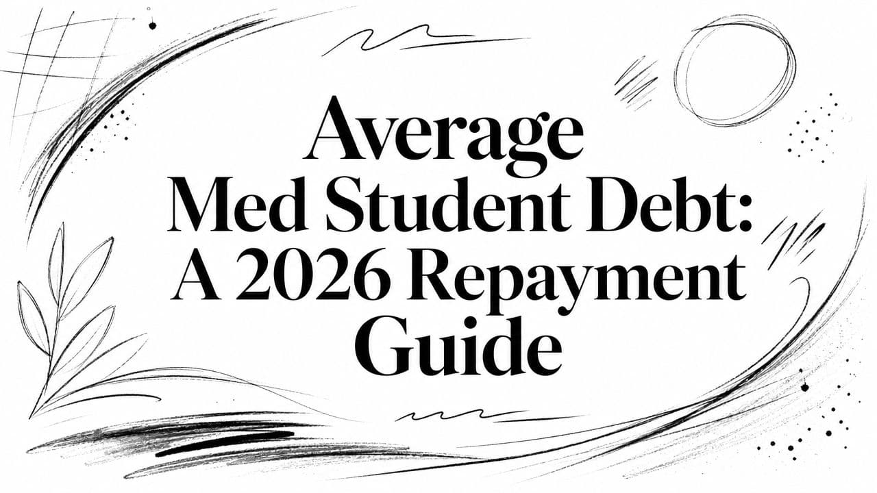 Average Med Student Debt: A 2026 Repayment Guide