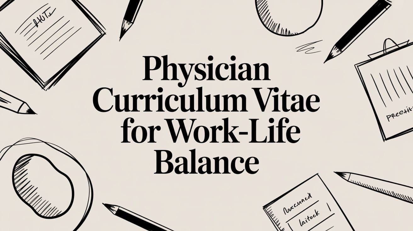 Physician Curriculum Vitae for Work-Life Balance