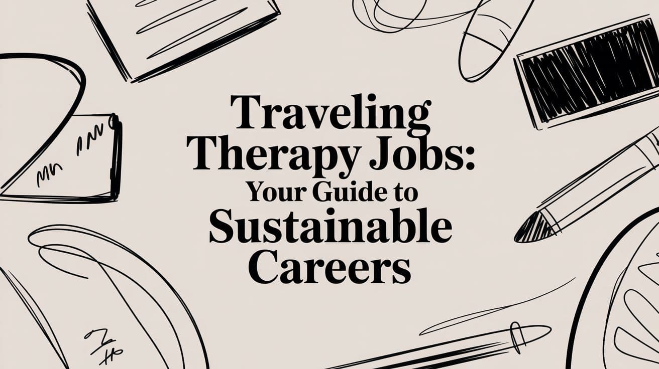 Traveling Therapy Jobs: Your Guide to Sustainable Careers