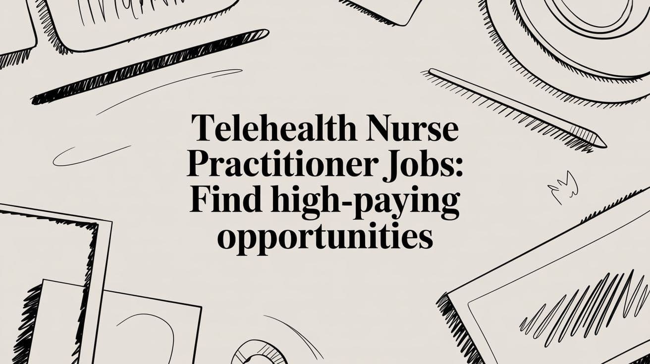 Telehealth nurse practitioner jobs: Find High-Paying Opportunities
