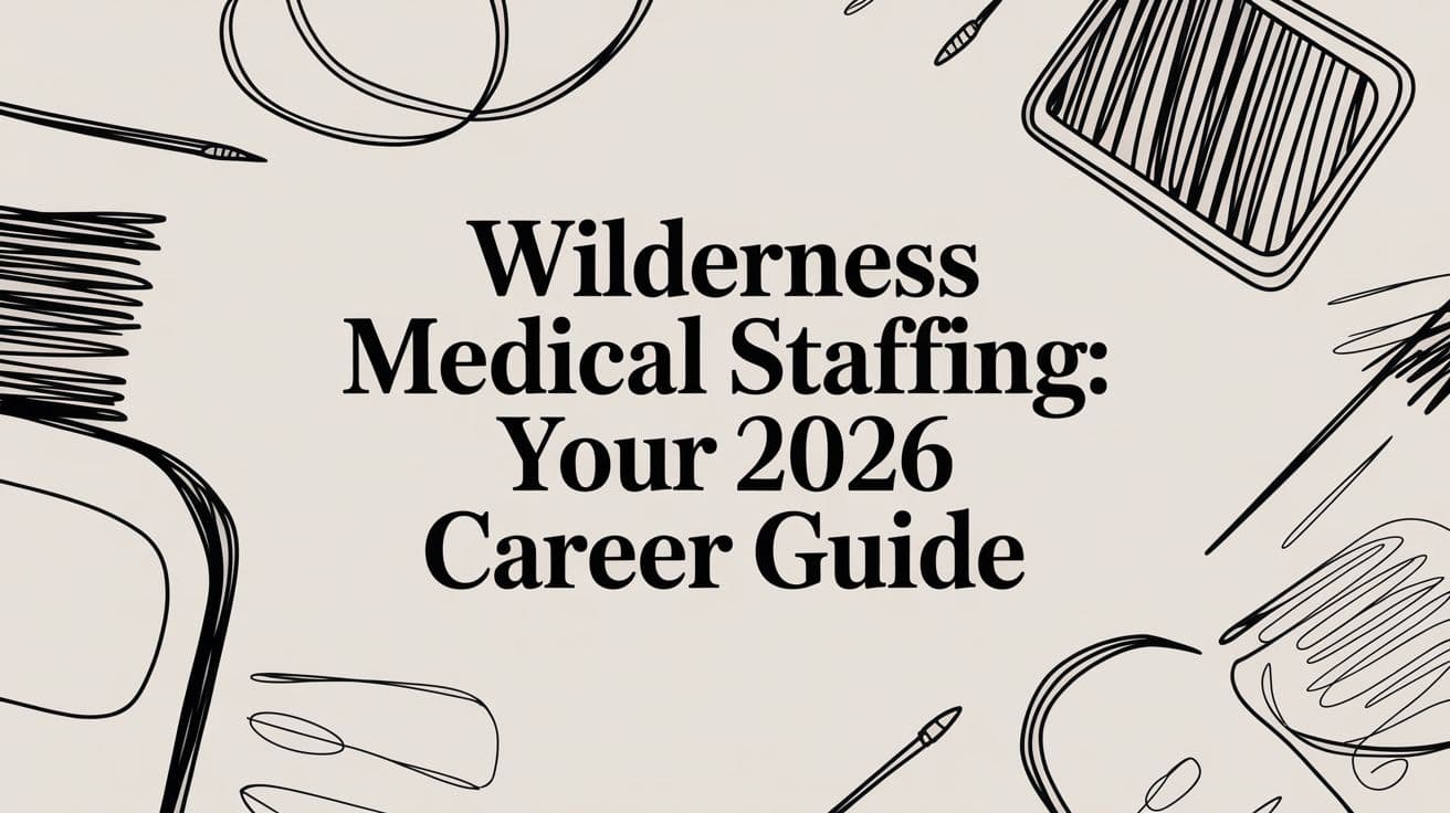 Wilderness Medical Staffing: Your 2026 Career Guide