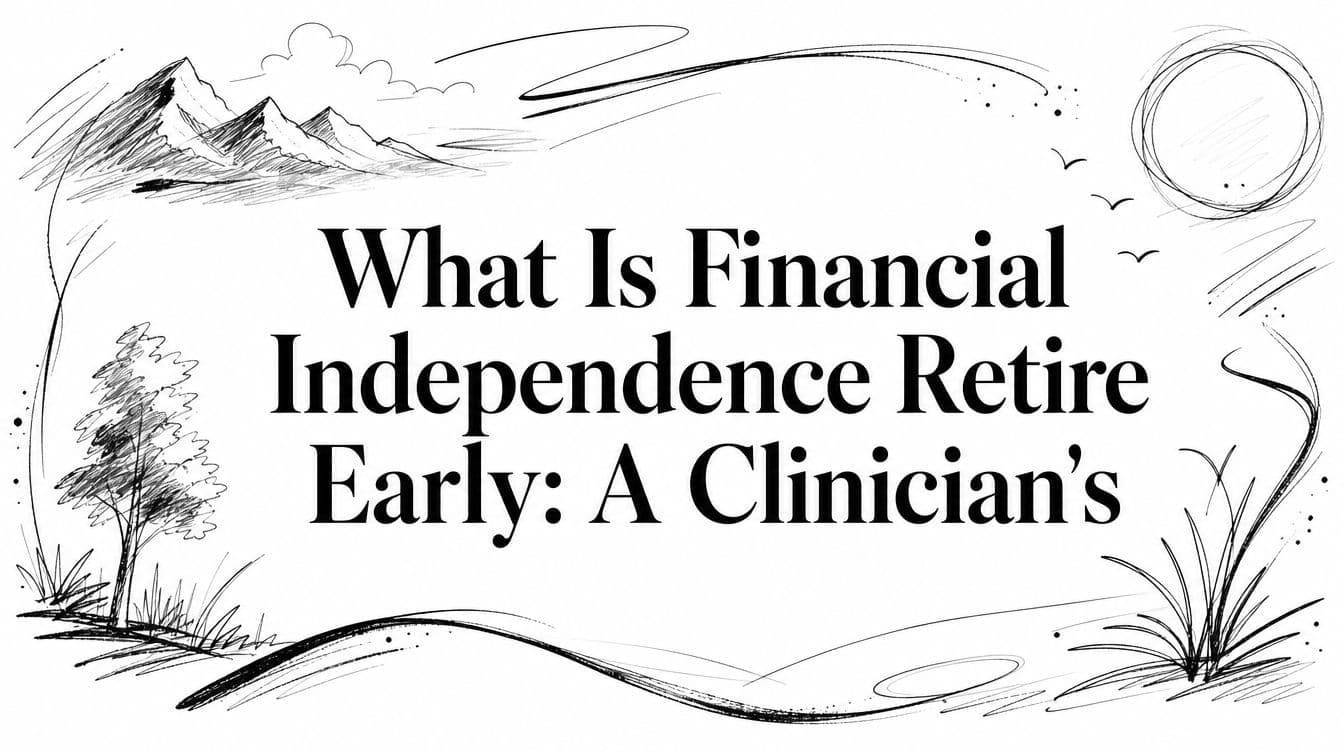 What Is Financial Independence Retire Early: A Clinician's