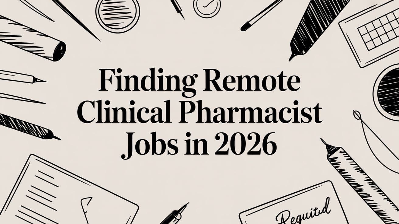 Finding Remote Clinical Pharmacist Jobs in 2026