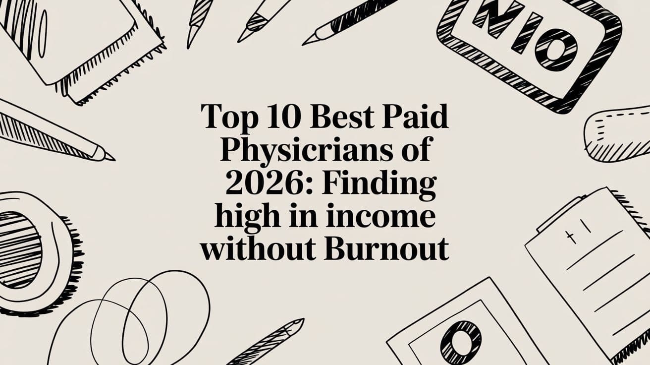 Top 10 Best Paid Physicians of 2026: Finding High Income Without Burnout