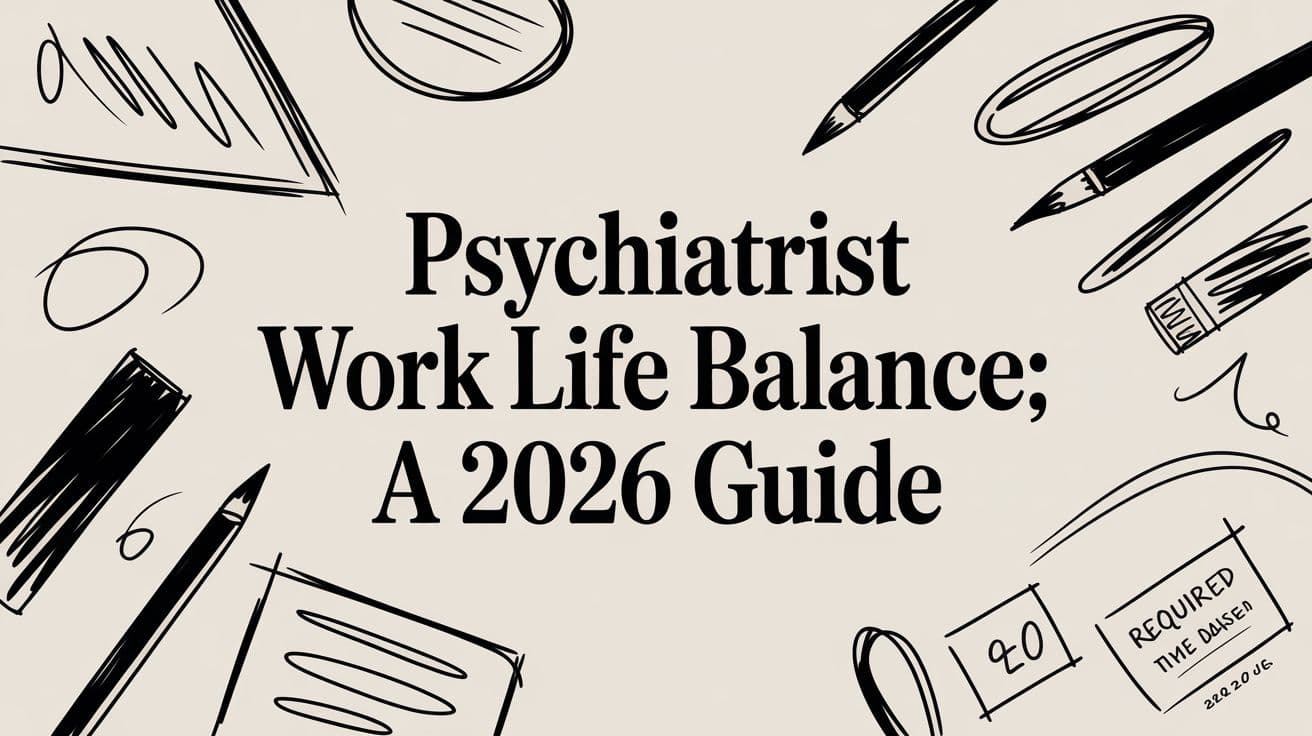 Psychiatrist Work Life Balance: A 2026 Guide